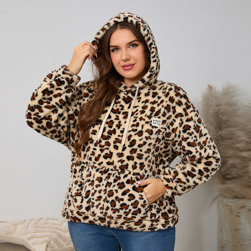 Woochic veste grande taille femme à capuche imprimé polaire jaune 1XL