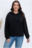 Woochic veste grande taille femme à capuche molleton polaire noir 1XL