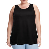 Woochic Débardeur Femme Sport Grandes Tailles Noir XL
