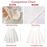 Woochic Jupe Plissée Rétro Évasée Haute Taille Élastique pour Femme