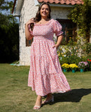 Woochic Robe d'été femme boho Longue fluide et chic avec pompons