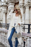 Woochic cardigan sweater with straight collar and batwing sleeves