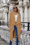 Woochic cardigan sweater with straight collar and batwing sleeves