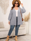 Woochic pull cardigan grande taille femme col en V