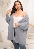 Woochic pull cardigan grande taille femme col en V