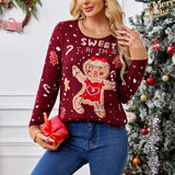 Woochic pull de Noël bonhomme en pain d'épices   