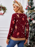 Woochic pull de Noël bonhomme en pain d'épices   