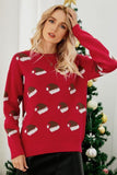 Woochic pull de Noël col en rond chapeaux de Père Noël rouge S 