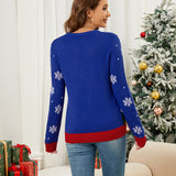 Woochic pull de Noël du Père Noël jacquard, bleu   