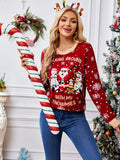 Woochic pull de Noël du père flocon de neige, rouge   