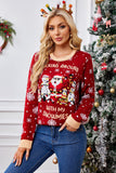 Woochic pull de Noël du père flocon de neige, rouge