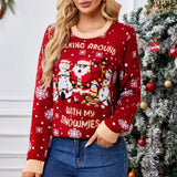 Woochic pull de Noël du père flocon de neige, rouge   