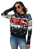 Woochic pull de Noël jacquard flocon de neige couture   