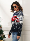 Woochic pull de Noël jacquard flocon de neige couture   