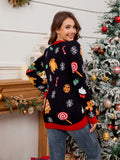 Woochic pull de Noël lâche motif sapin Noël jacquard   