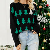 Woochic pull de Noël sapin Noël motif jacquard   