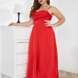 Woochic Strappy Cutout Backless Cocktail Dress Plus Size