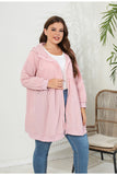 Woochic veste grande taille femme à capuche décontractées