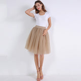 woochic jupe bouffante plissée tulle trapèze, lolita