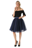 woochic jupe bouffante plissée tulle trapèze, lolita