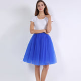 woochic jupe bouffante plissée tulle trapèze, lolita