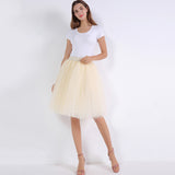 woochic jupe bouffante plissée tulle trapèze, lolita