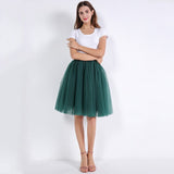 woochic jupe bouffante plissée tulle trapèze, lolita