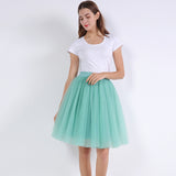 woochic jupe bouffante plissée tulle trapèze, lolita