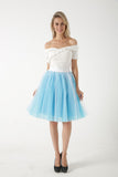 woochic jupe bouffante plissée tulle trapèze, lolita