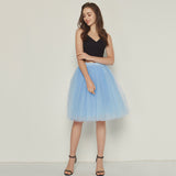 woochic jupe bouffante plissée tulle trapèze, lolita