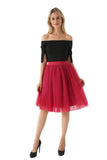 woochic jupe bouffante plissée tulle trapèze, lolita