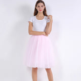 woochic jupe bouffante plissée tulle trapèze, lolita